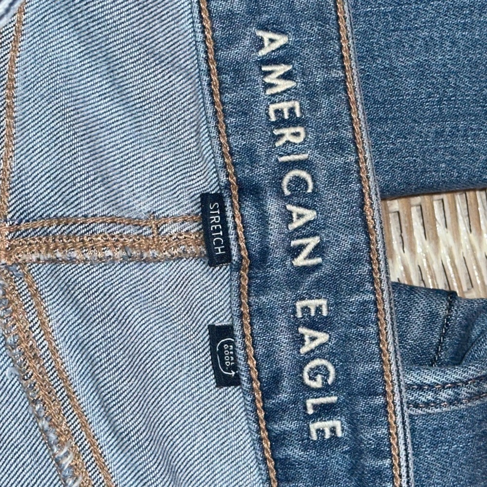 American Eagle Womens Super High Rise Baggy Wide Leg Cargo Jeans ~ In A Size 6 - Picture 7 of 12